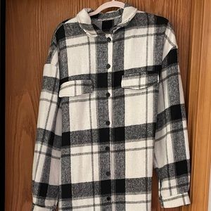 Women’s asos below knee flannel jacket